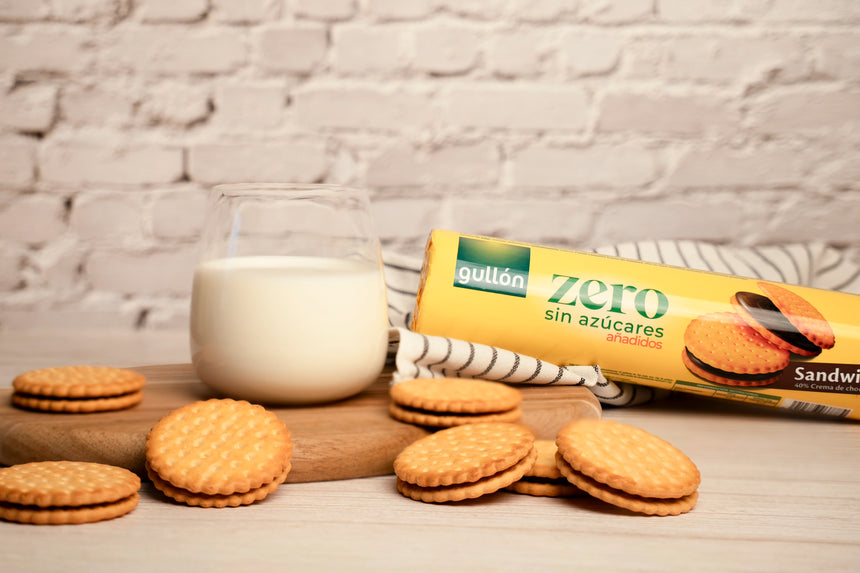 Galletas sándwich relleno de chocolate Gullón Zero Sin Azúcares añadidos 250g
