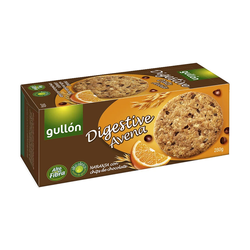 Galletas Gullon Digestive Avena chocolate naranja