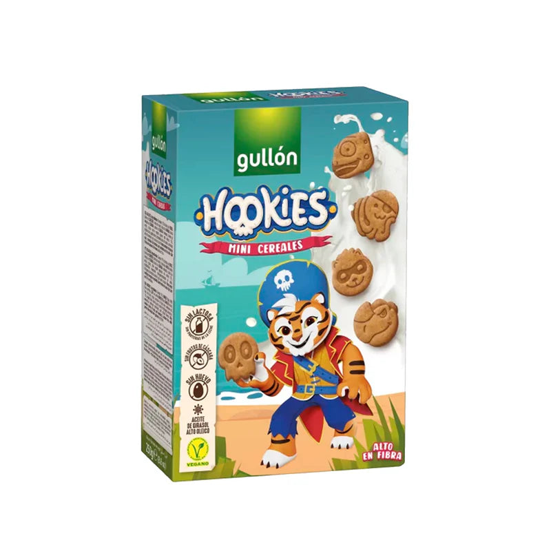 Galletas Gullon Hookies Mini Cereales sin lactosa sin huevo sin frutos de cáscara
