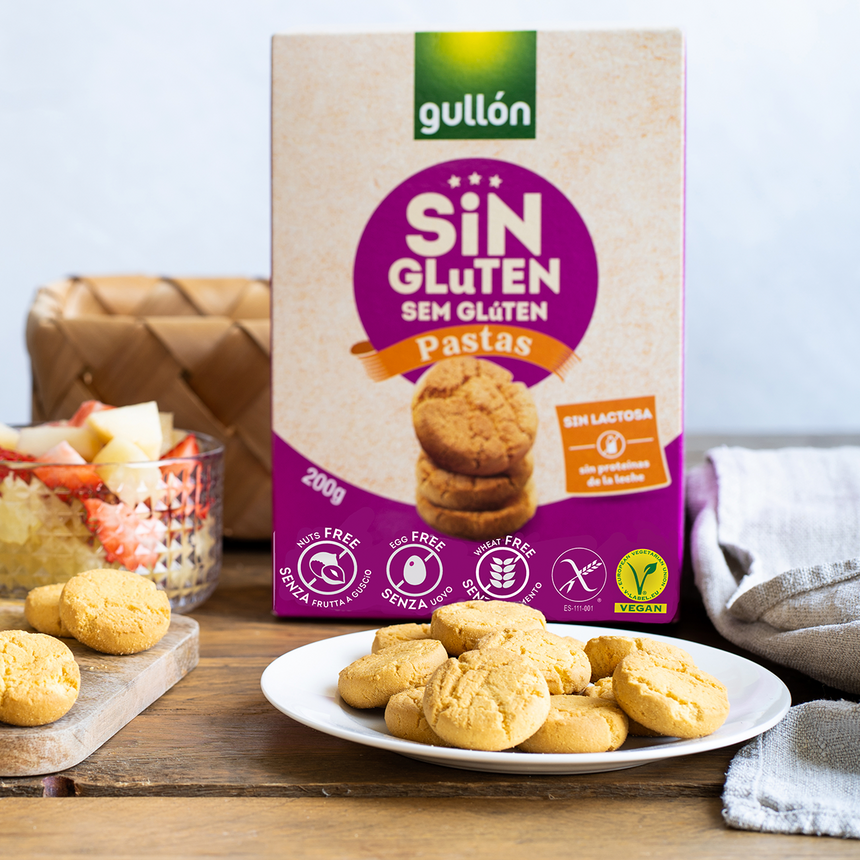 Galletas de Pastas Sin Gluten y Lactosa 200g