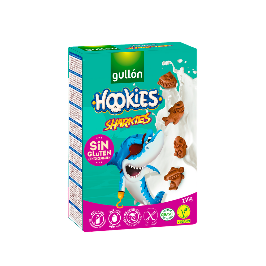 Galletas Hookies Sharkies Sin Gluten 250g