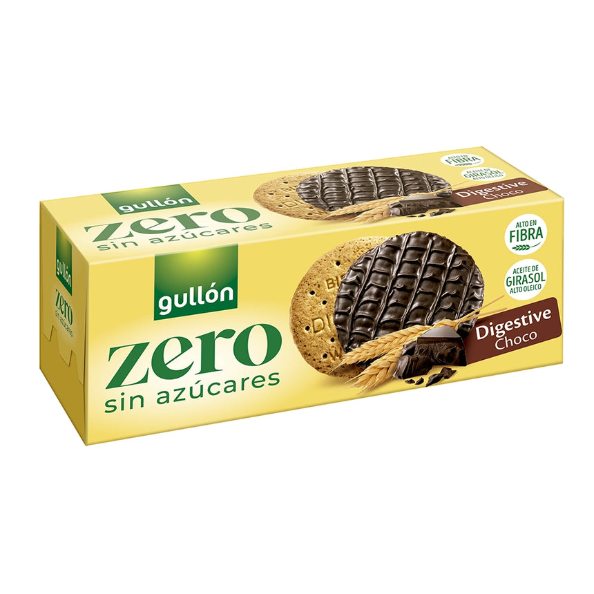 Galletas Digestive chocolate Gullón Zero Sin Azúcares 270g