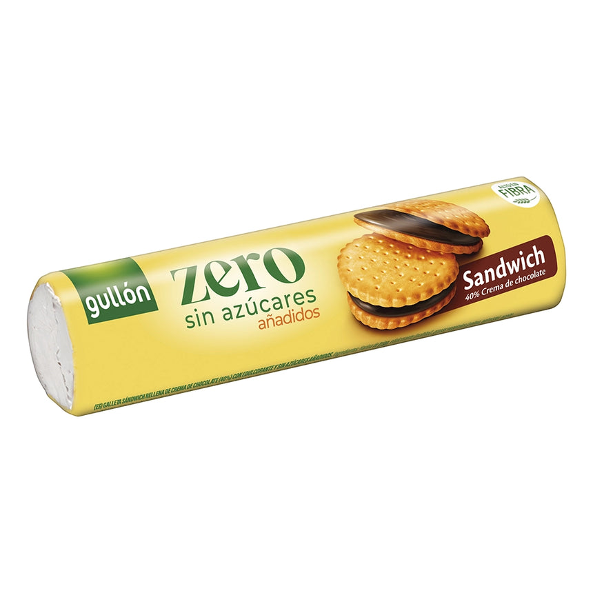 Galletas sándwich relleno de chocolate Gullón Zero Sin Azúcares añadidos 250g
