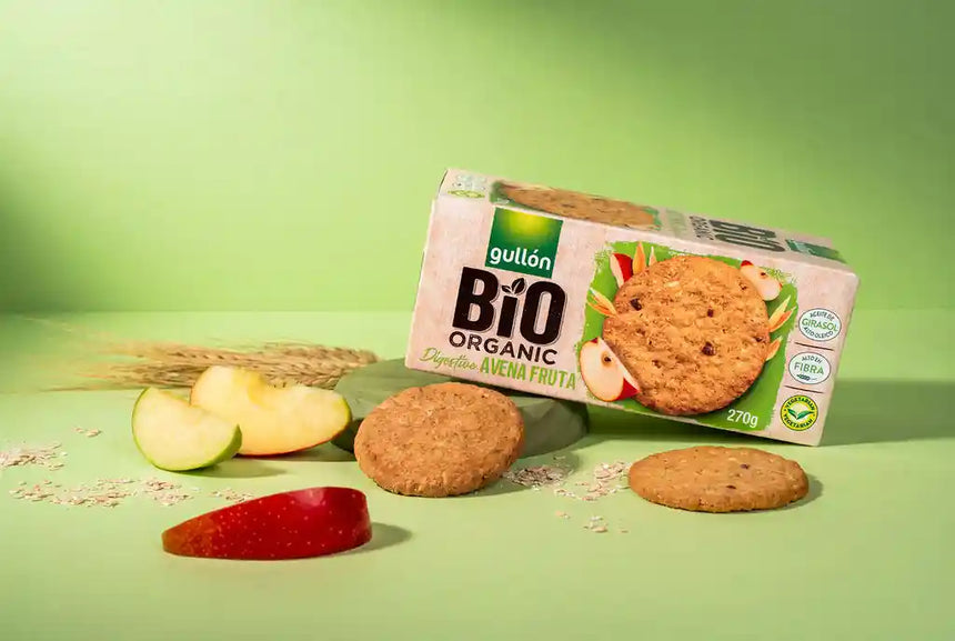 Galletas gullon bio organic ecologicas digestive avena fruta
