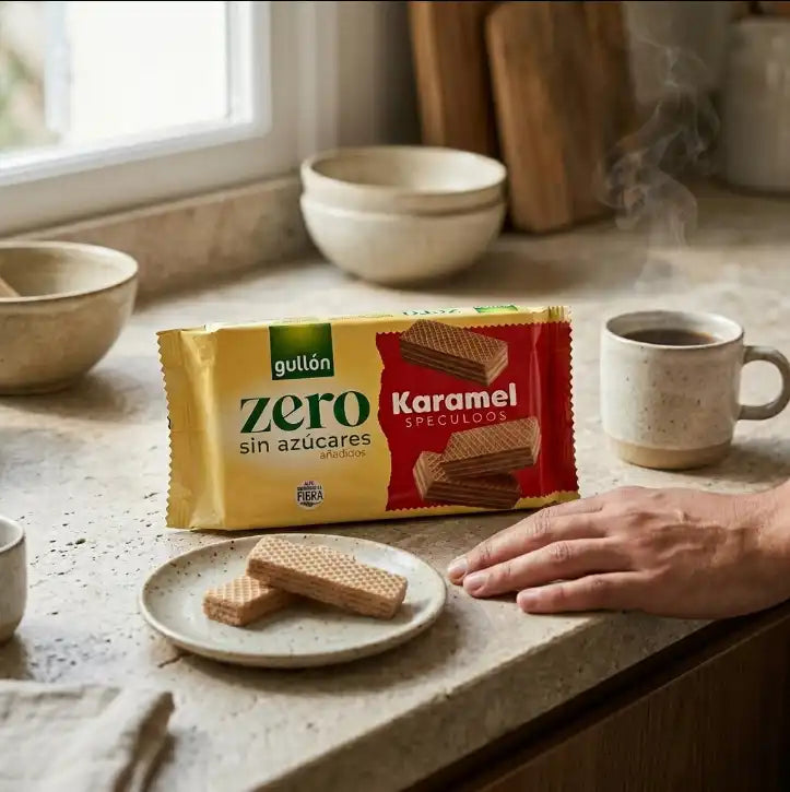 galletas gullon barquillos wafer Zero Sin azúcares karamel speculoos