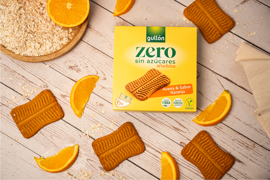 Barritas Snack Avena Naranja Zero Sin Azúcares Añadidos 144g