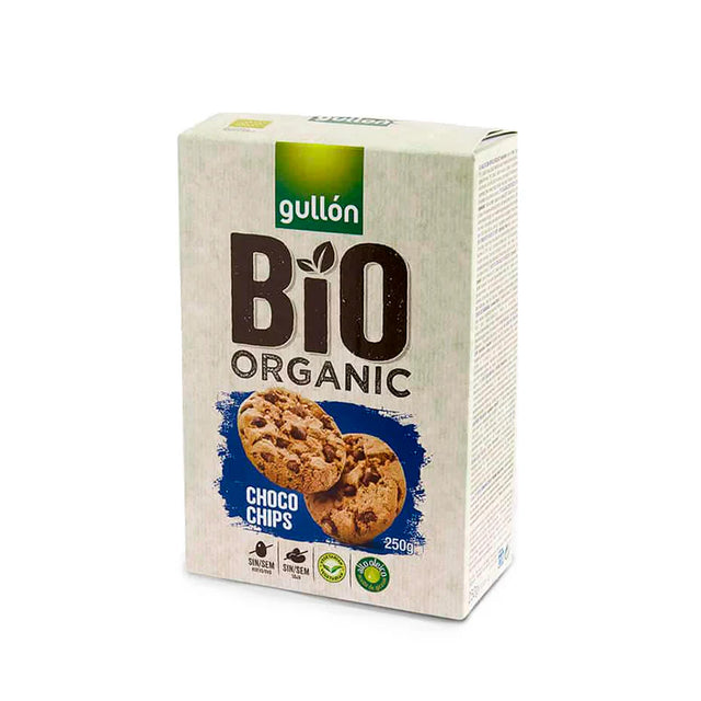 Galletas Gullón Bio Organic Choco Chips de Chocolate Sin Huevo Sin frutos secos sin soja