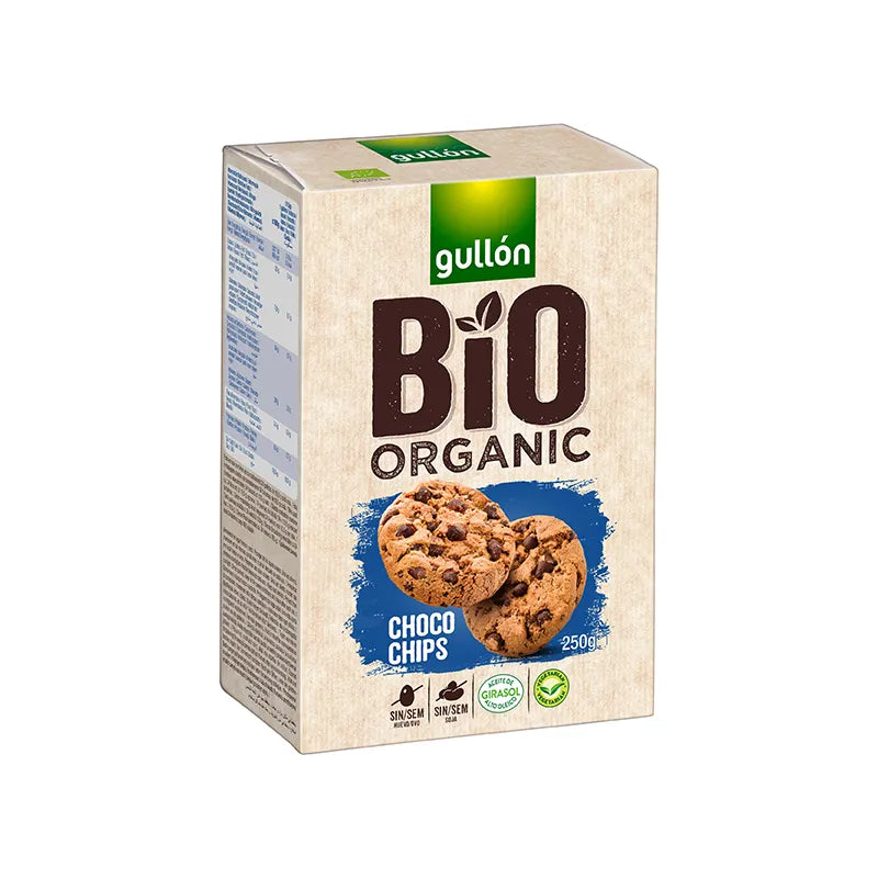 Galletas Gullon Bio Chocolate Chips chocolate Sin huevo sin frutos sin soja