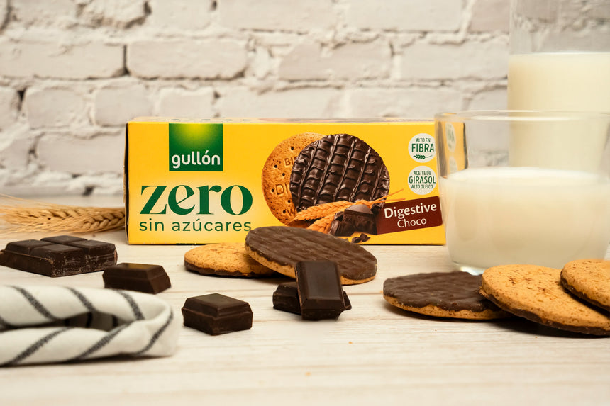 Galletas Digestive chocolate Gullón Zero Sin Azúcares 270g