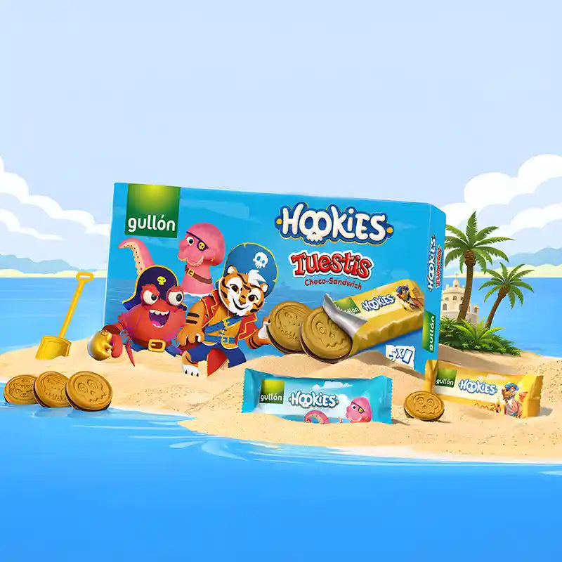 Hookies Tuestis Sándwich crema de chocolate 220g