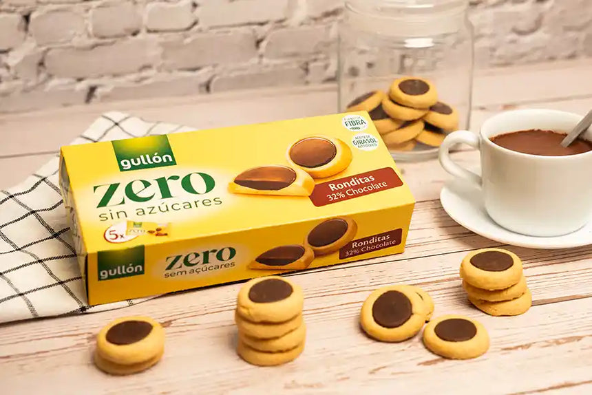 Galletas gullon zero sin azucares ronditas chocolate