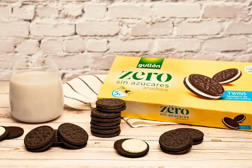 Galletas gullon zero sin azucares twins cacao crema